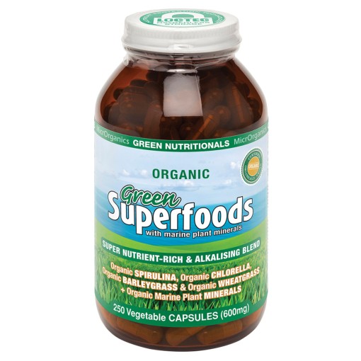 MicrOrganics Green Nutrit Green Superfoods 600mg 250vc
