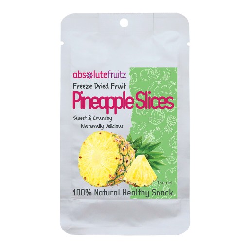 AbsoluteFruitz Freeze Dried Pineapple Slices 15g