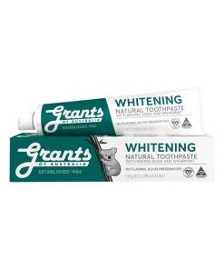 Grants Toothpaste Whitening with Baking Soda and Spearmint 110g