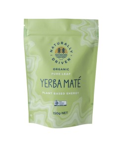 Naturally Driven Org Yerba Mate Tea Pure Leaf 150g