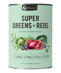 Nutra Org Super Greens Plus Reds Powder 600gNutra Org Super Greens Plus Reds Powder 600g