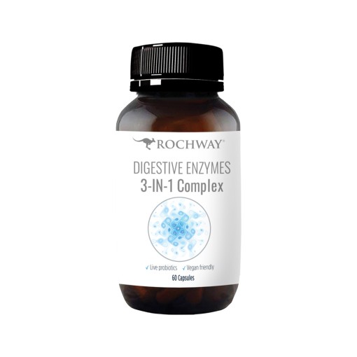 Rochway Digestive Enzymes 3 in 1 Complex 60vc
