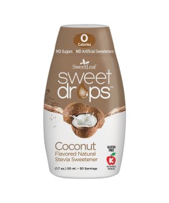 Sweet Leaf Sweet Drops Stevia Liquid Coconut Squeeze Pk 50ml