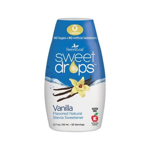 Sweet Leaf Sweet Drops Stevia Liquid Vanilla Creme Squeeze Pk 50ml