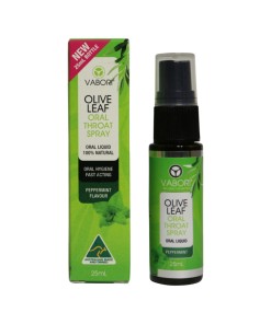 Vabori Olive Leaf Throat Spray Peppermint 25ml