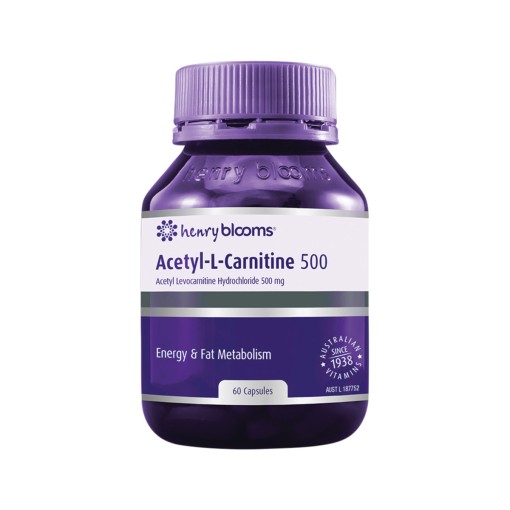 H.Blooms Acetyl L Carnitine 500 60vc