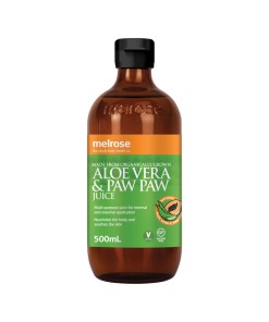 Melrose Organic Aloe Vera and Paw Paw Juice 500ml