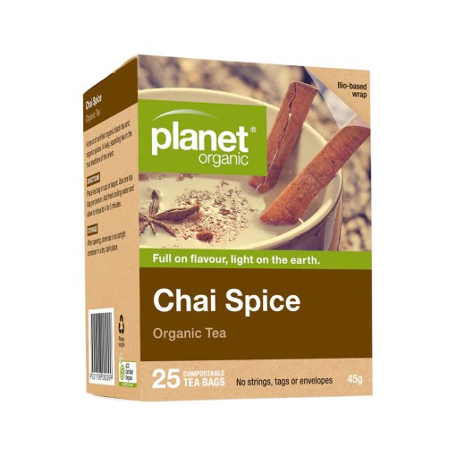 Planet Organic Chai Spice Herbal Tea x 25 Tea Bags