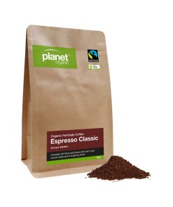 Planet Organic Coffee Espresso Classic Plunger Ground 250g