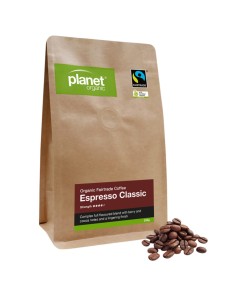 Planet Organic Coffee Espresso Classic Whole Bean 250g