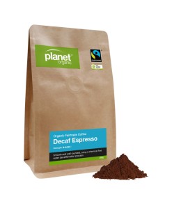 Planet Organic Coffee Espresso Decaf Espresso Ground 250g