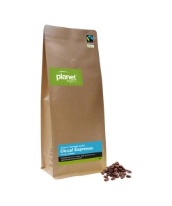 Planet Organic Coffee Espresso Decaf Whole Bean 1kg