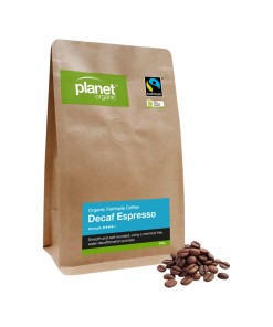 Planet Organic Coffee Espresso Decaf Whole Bean 250g