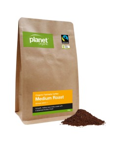 Planet Organic Coffee Medium Roast Plunger Ground 250g
