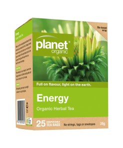 Planet Organic Energy Herbal Tea x 25 Tea Bags