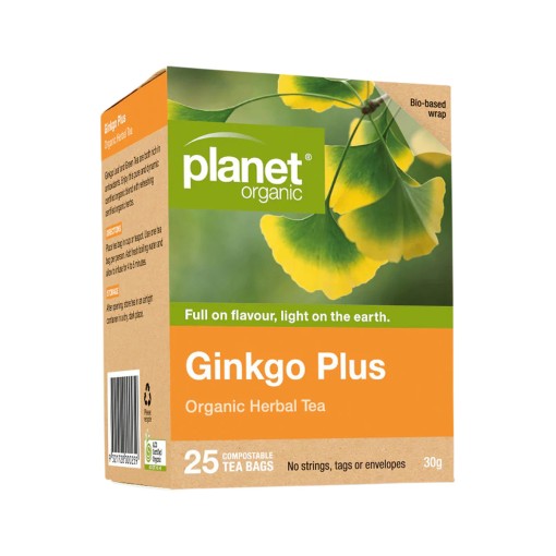 Planet Organic Ginkgo Plus Herbal Tea x 25 Tea Bags