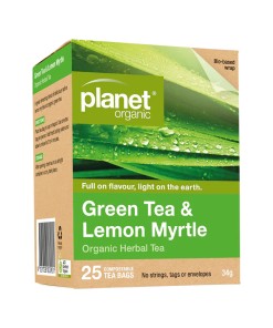 Planet Organic Green Tea Lemon Myrtle x 25 Tea Bags