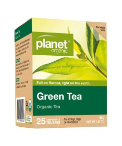 Planet Organic Green Tea x 25 Tea Bags