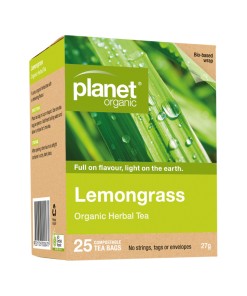 Planet Organic Lemongrass Herbal Tea x 25 Tea Bags