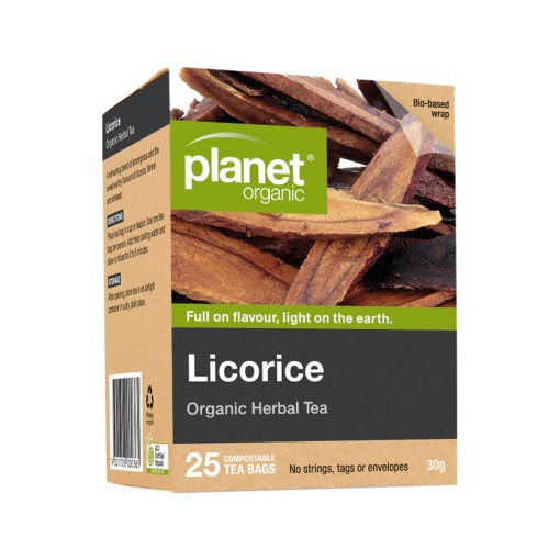 Planet Organic Licorice Herbal Tea x 25 Tea Bags