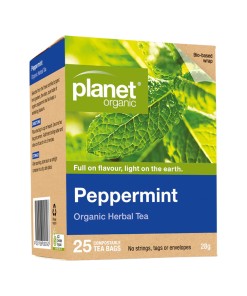 Planet Organic Peppermint Herbal Tea x 25 Tea Bags