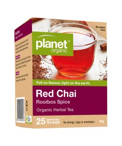 Planet Organic Red Chai Herbal Tea x 25 Tea Bags