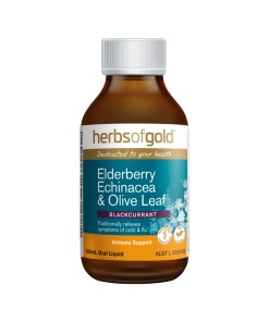 Herbs of Gold Elderberry Echinacea and Olive Leaf 100ml