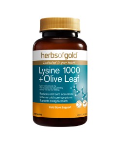 Herbs of Gold Lysine plus Olive Leaf 100t