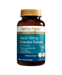 Herbs of Gold Niacin 100mg Extended Release 60t