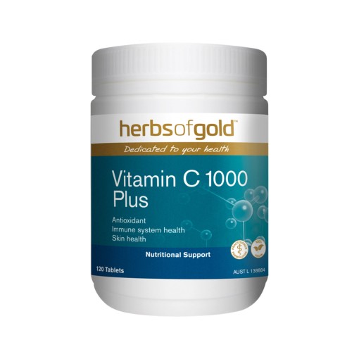 Herbs of Gold Vitamin C 1000 Plus Zinc, Bioflavonoids 120t