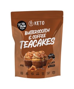 Get Ya Yum On Teacakes Butterscotch and Coffee 60g