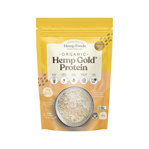 Hemp Foods Aust Organic Hemp Protein Gold 450g
